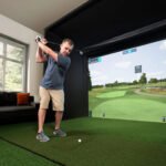Carl's Place C-Series Pro Golf Simulator Enclosure Kit with Impact Screen - Image 4