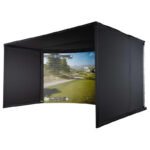 Carl's Place Curved Golf Simulator Enclosure Kit with Impact Screen - Image 5